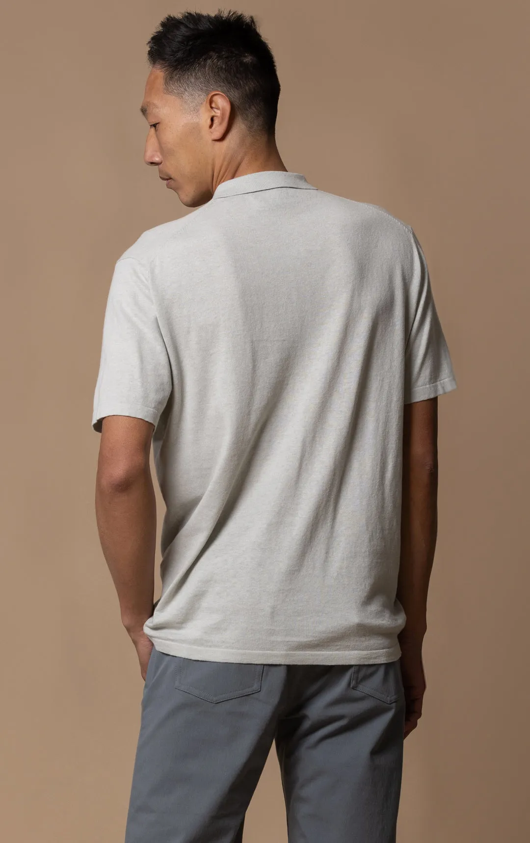 14GG COTTON LINEN POLO - CLEARANCE