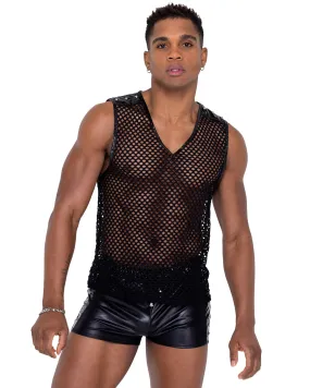 6330 - Men���s Fishnet Tank Top