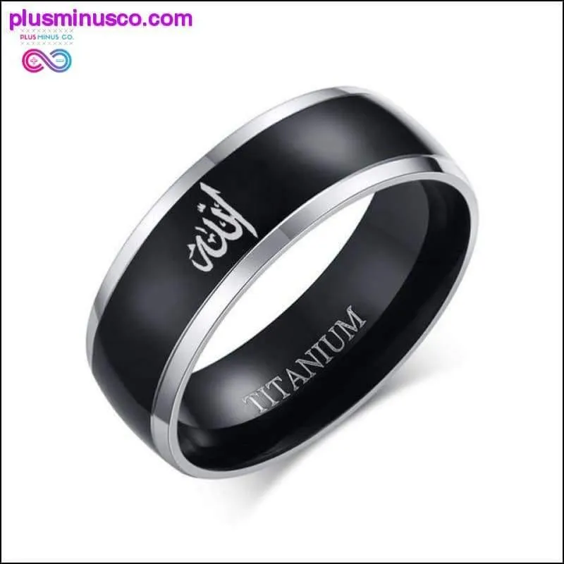 8mm Men Black Titanium Casual Light Nordic Ring