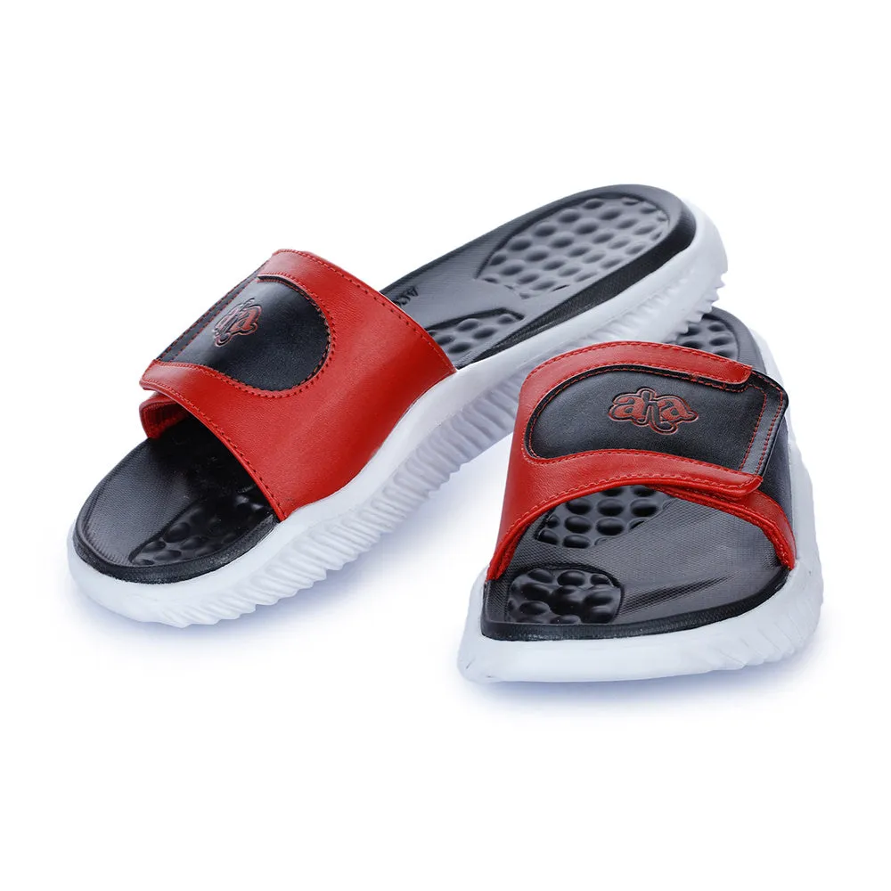 A-HA By Liberty Red Slides For Men STAMINA-2