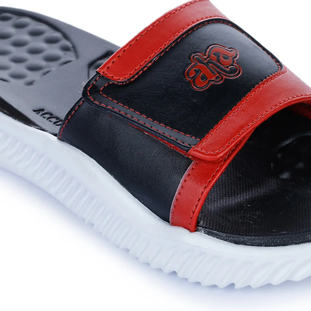 A-HA By Liberty Red Slides For Men STAMINA-2