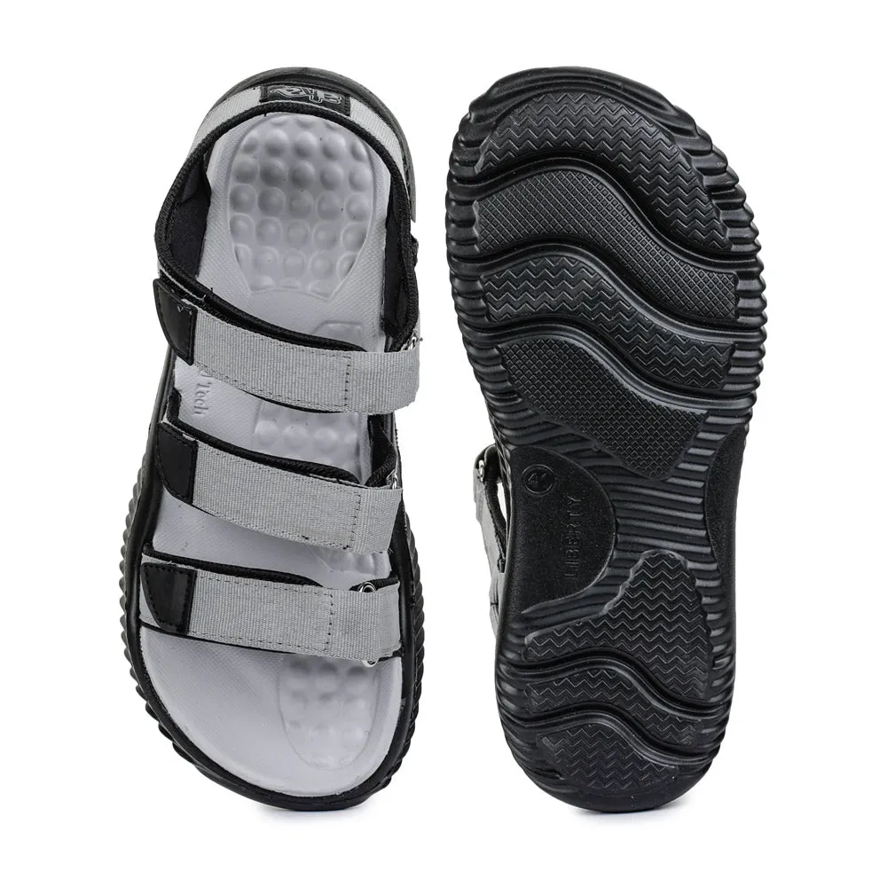 A-HA Casual Grey Sandals For Men STAMINA-4E By Liberty