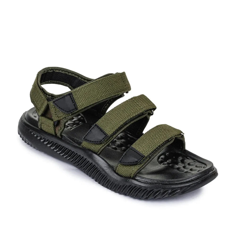 A-HA Casual Olive Green Sandals For Men STAMINA-4E By Liberty