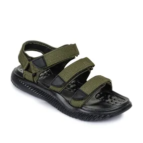 A-HA Casual Olive Green Sandals For Men STAMINA-4E By Liberty