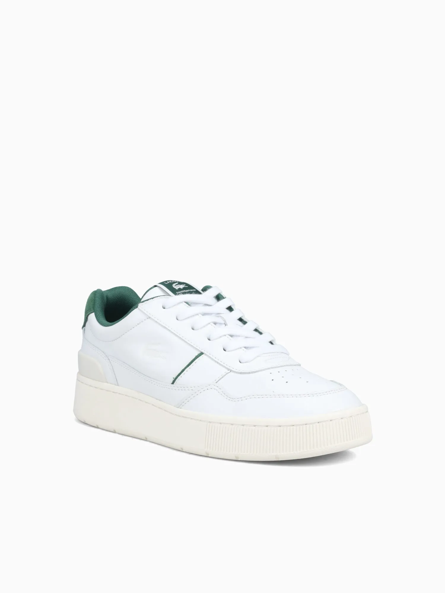 Aceclip White Green leather Suede