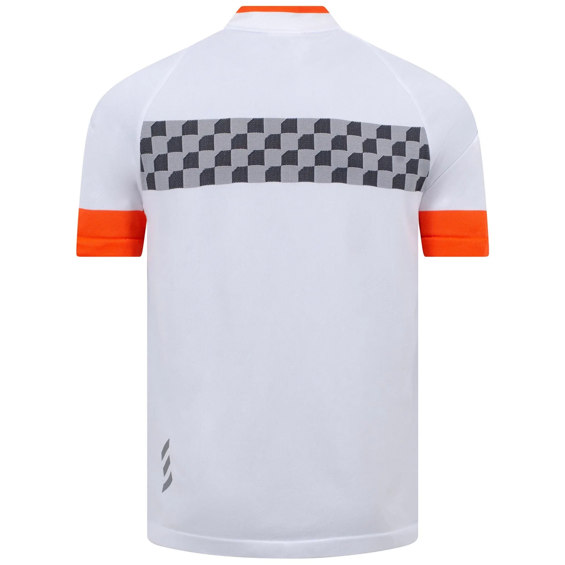 Adicross Checkered Polo White/Black/Semi Impact Orange - AW22