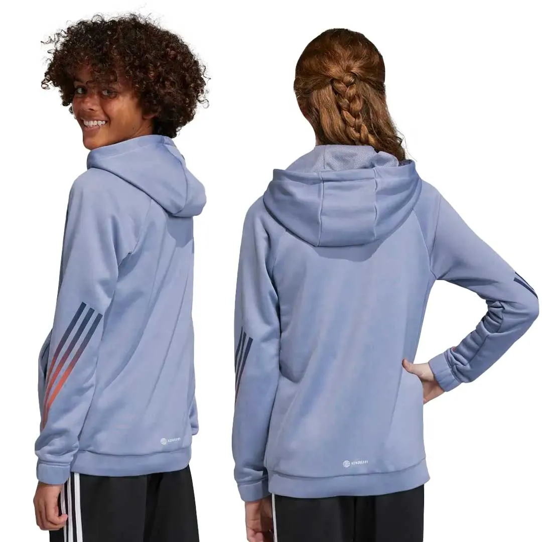 adidas - Kids' (Junior) Train Icons Aeroready 3-Stripes Hoodie (IA4619)