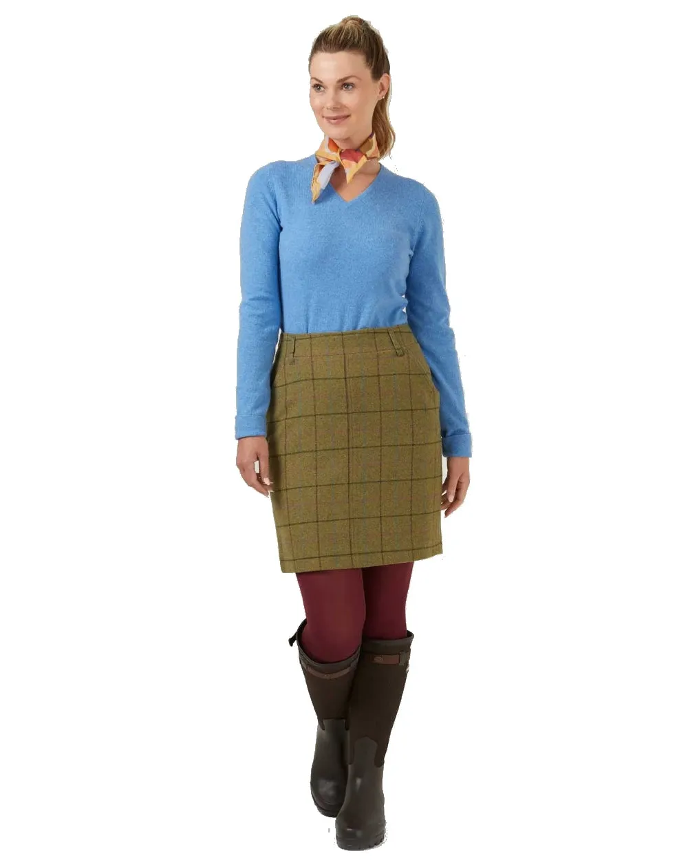 Alan Paine Combrook Tweed Skirt