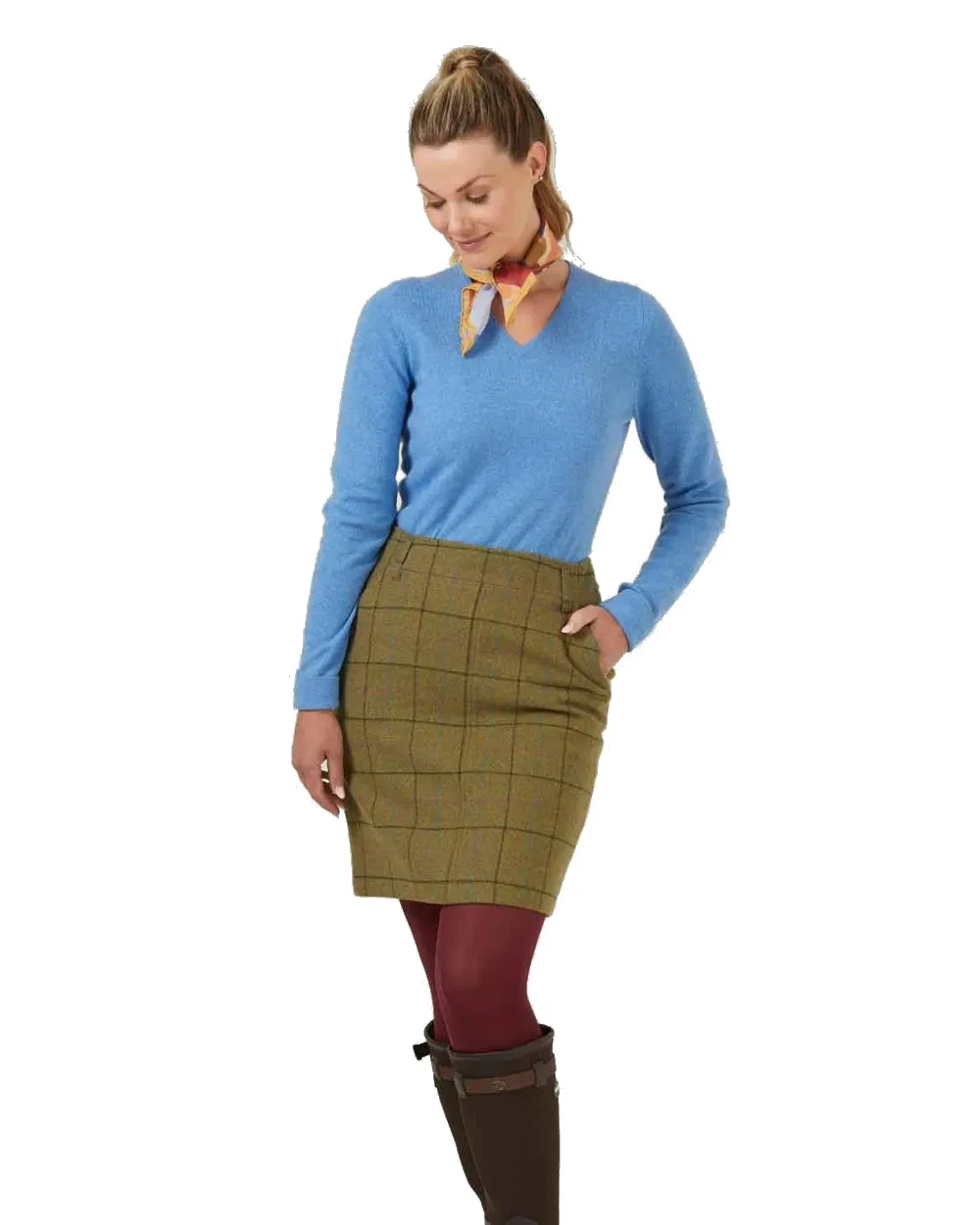 Alan Paine Combrook Tweed Skirt