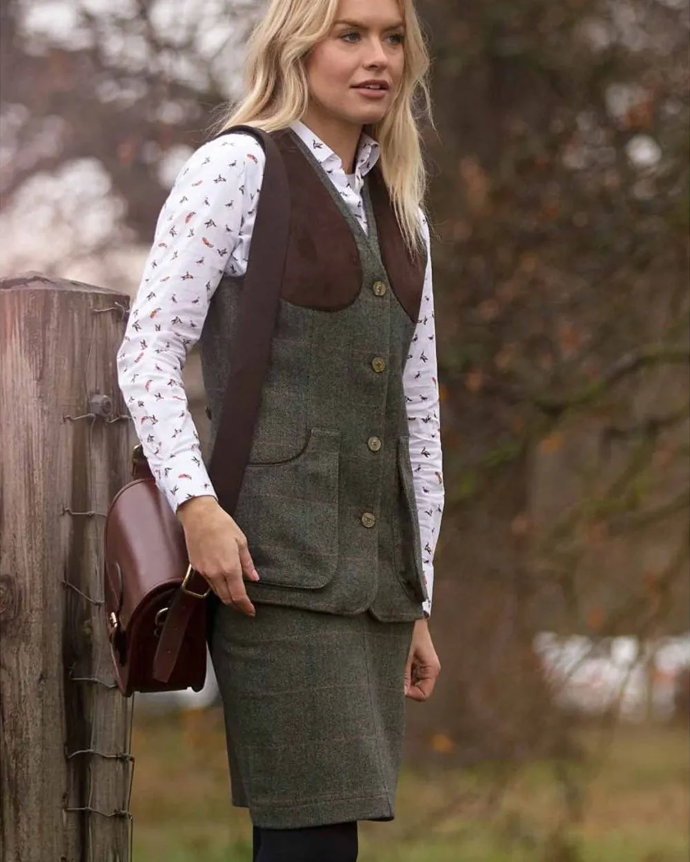 Alan Paine Combrook Tweed Skirt