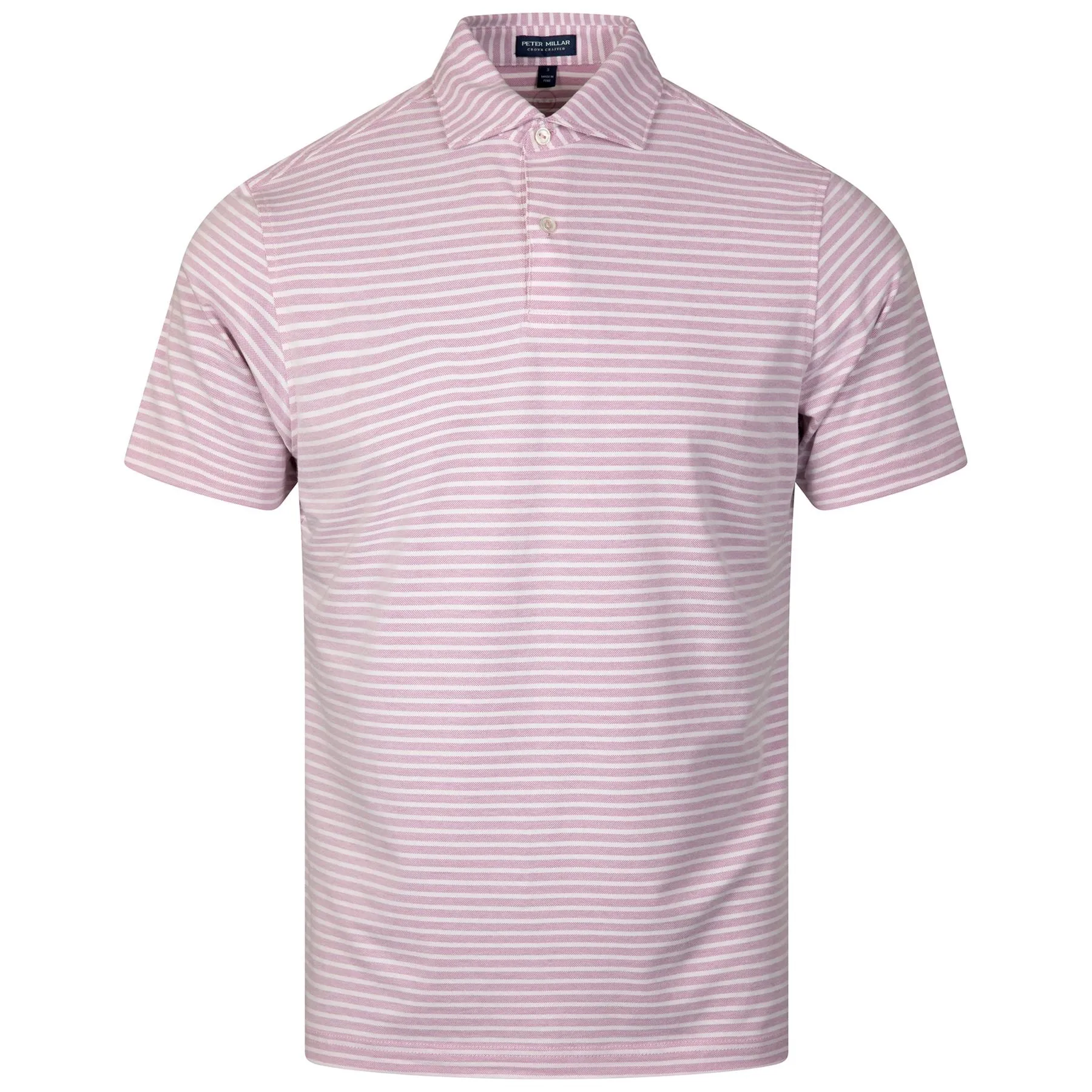 Albatross Cotton Blend Stripe Pique Polo Valencia - SS24