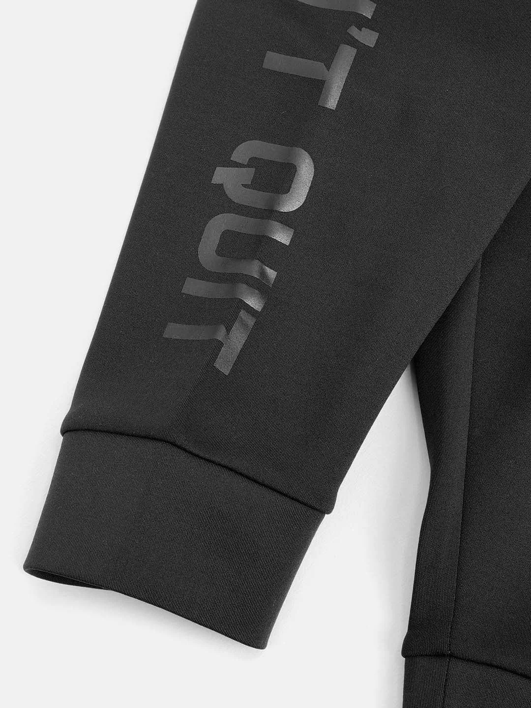 Alcis Girls Black Solid 3/4th Length Training Joggers