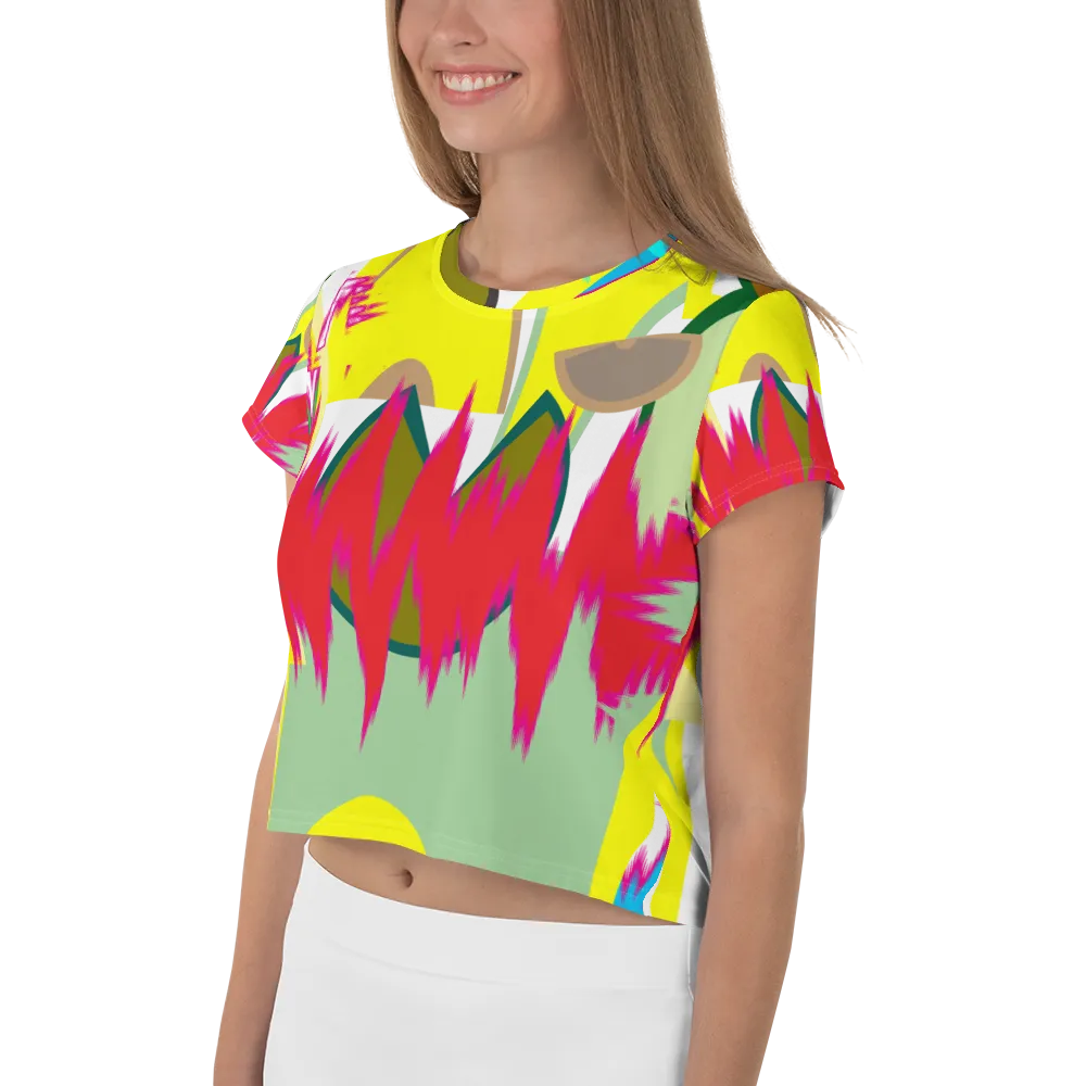 All-Over Print Crop Tee