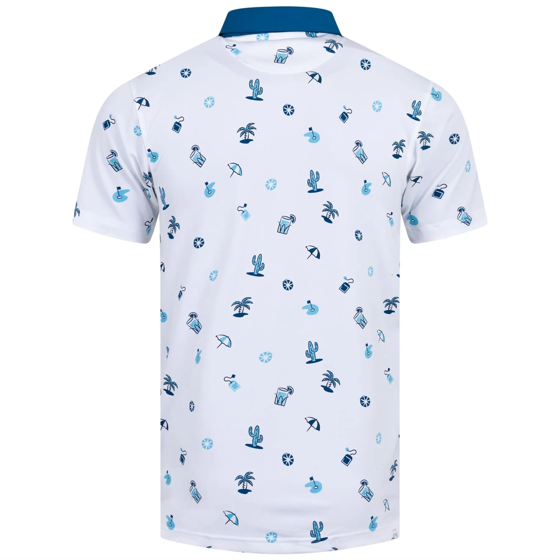 AP Mattr Dunes Polo Bright White/Lake Blue - SS23