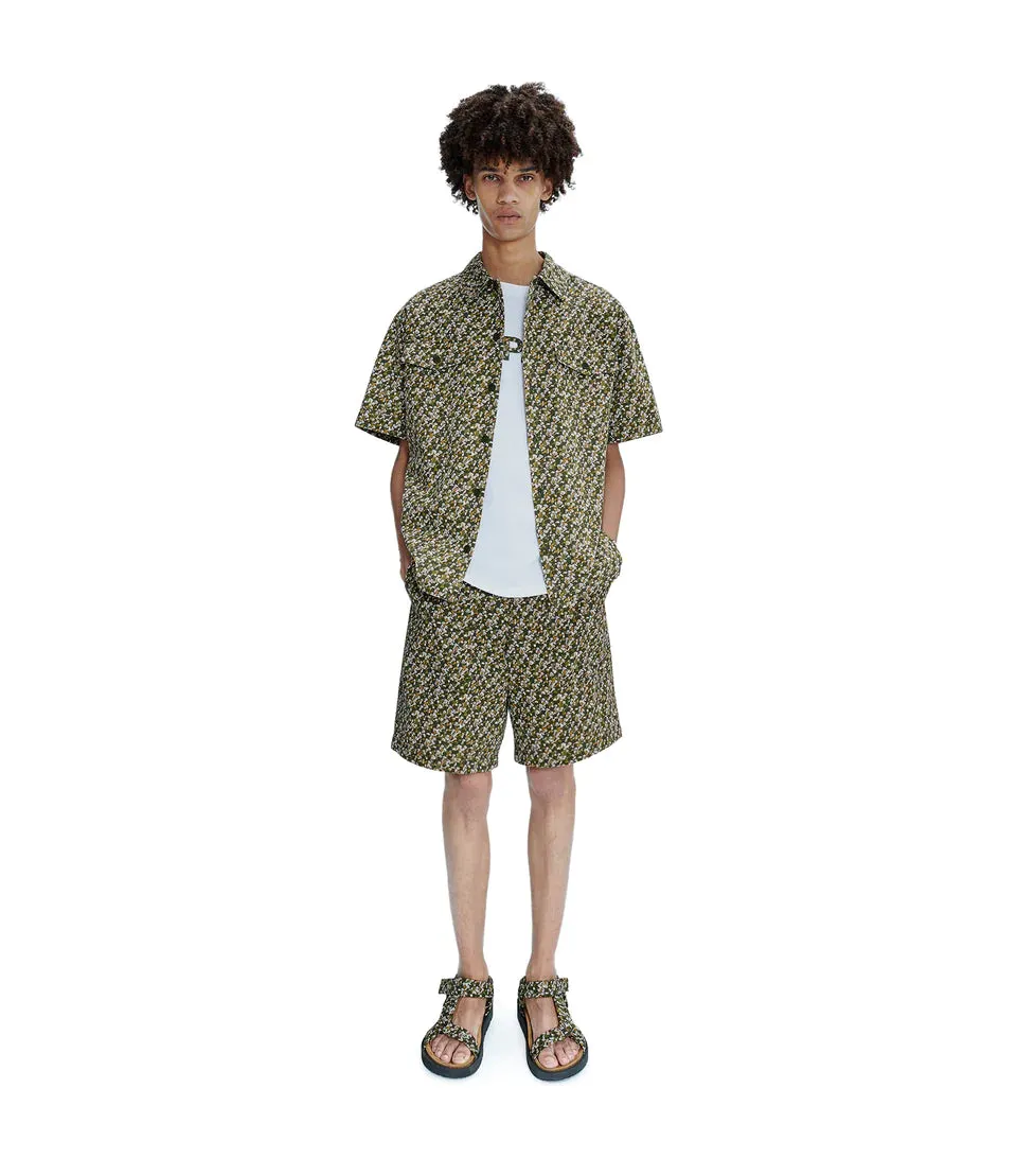 A.P.C x Liberty Chris short-sleeve shirt Khaki