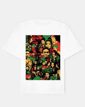 Ashluxe Fela's Culture Mosaic Tee -  White