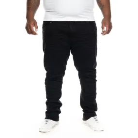 Big and Tall Rip & Repair Basic Jeans - Jet Black