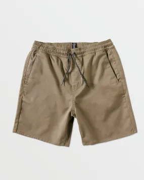 Big Boys Frickin Elastic Waist Shorts - Khaki