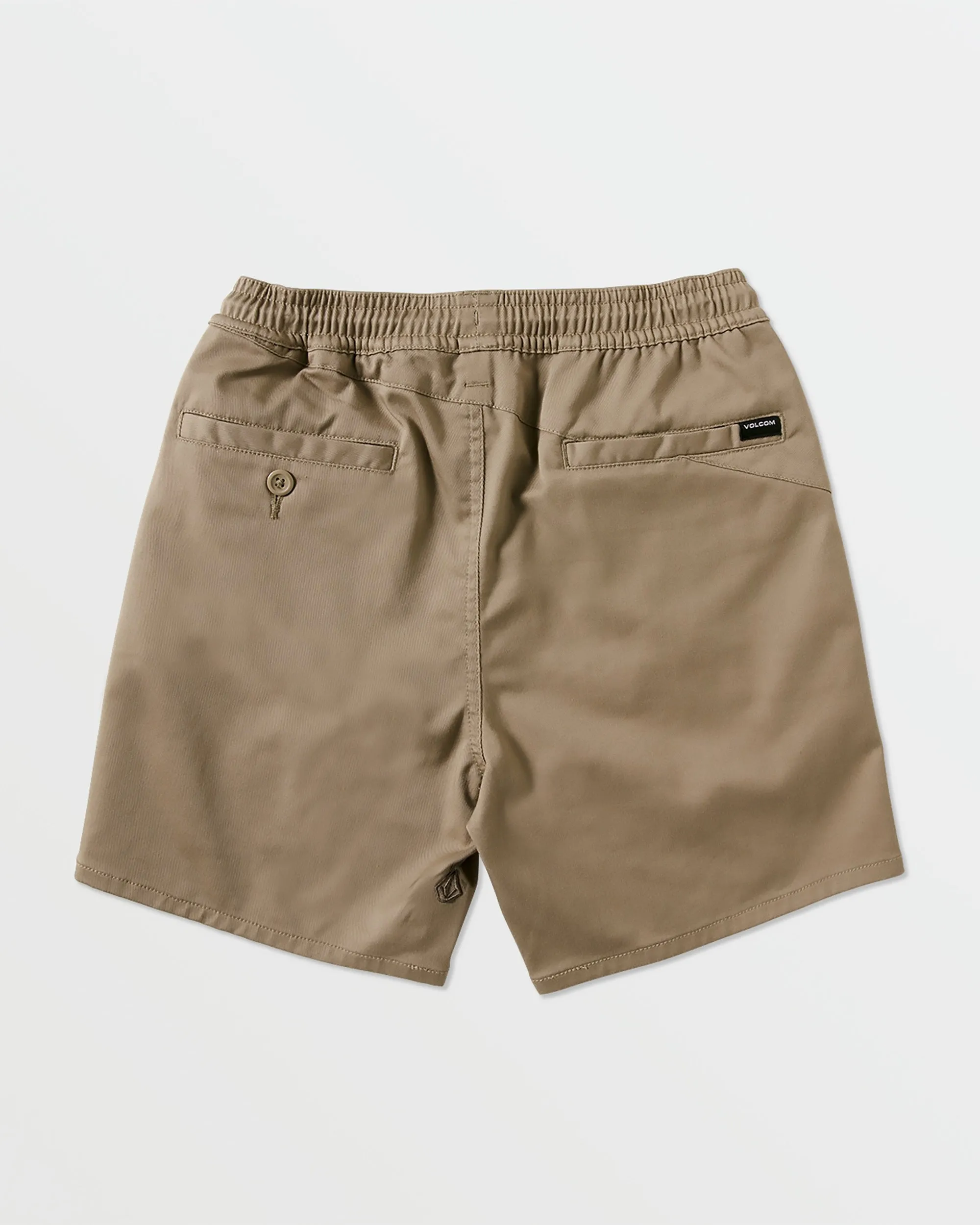 Big Boys Frickin Elastic Waist Shorts - Khaki