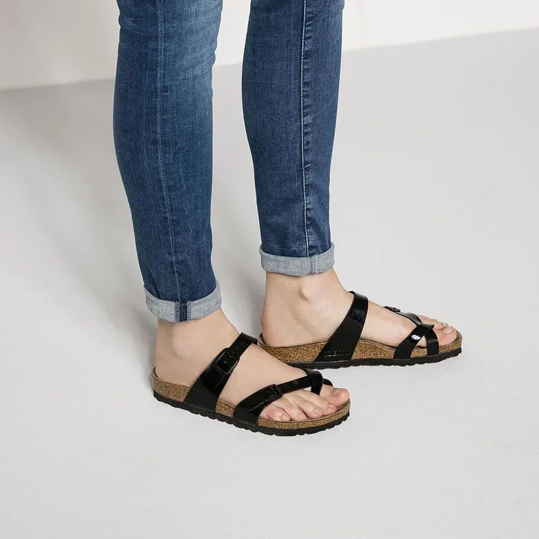 Birkenstock Mayari Birko-Flor Black Patent Sandals