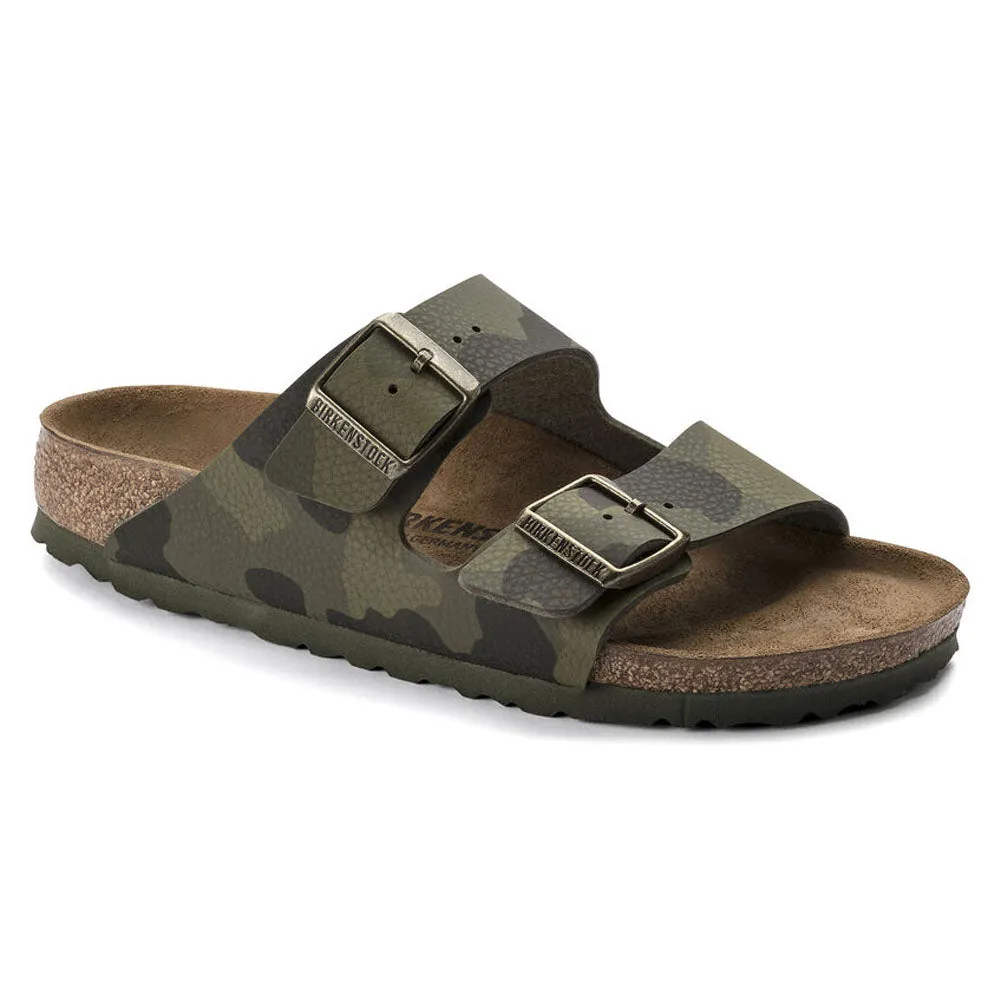 BIRKENSTOCK Women's Arizona Birko-Flor (Desert Soil Camouflage Green - Narrow Fit)