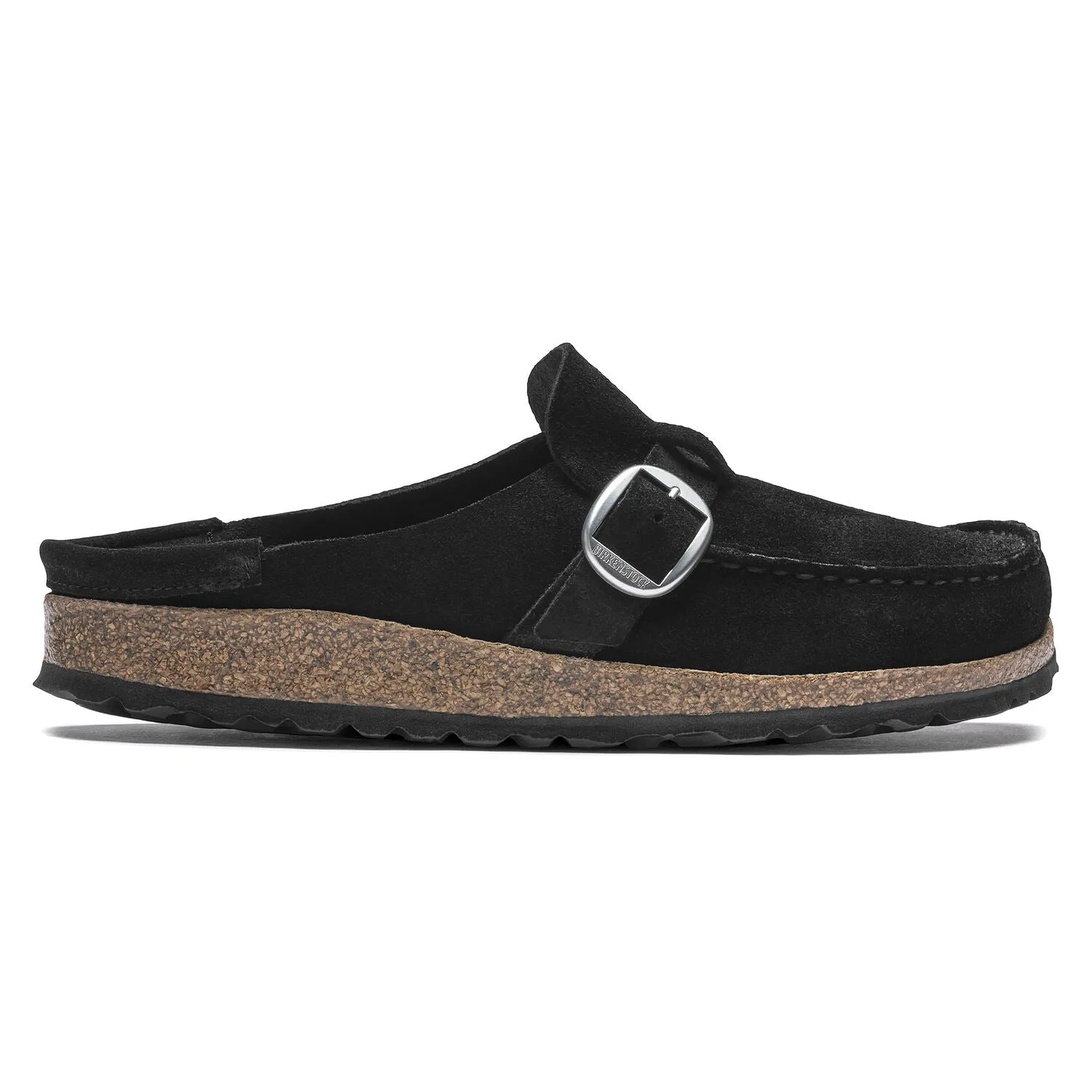 BIRKENSTOCK Women's Buckley Suede Leather Narrow (Black - Regular Fit)