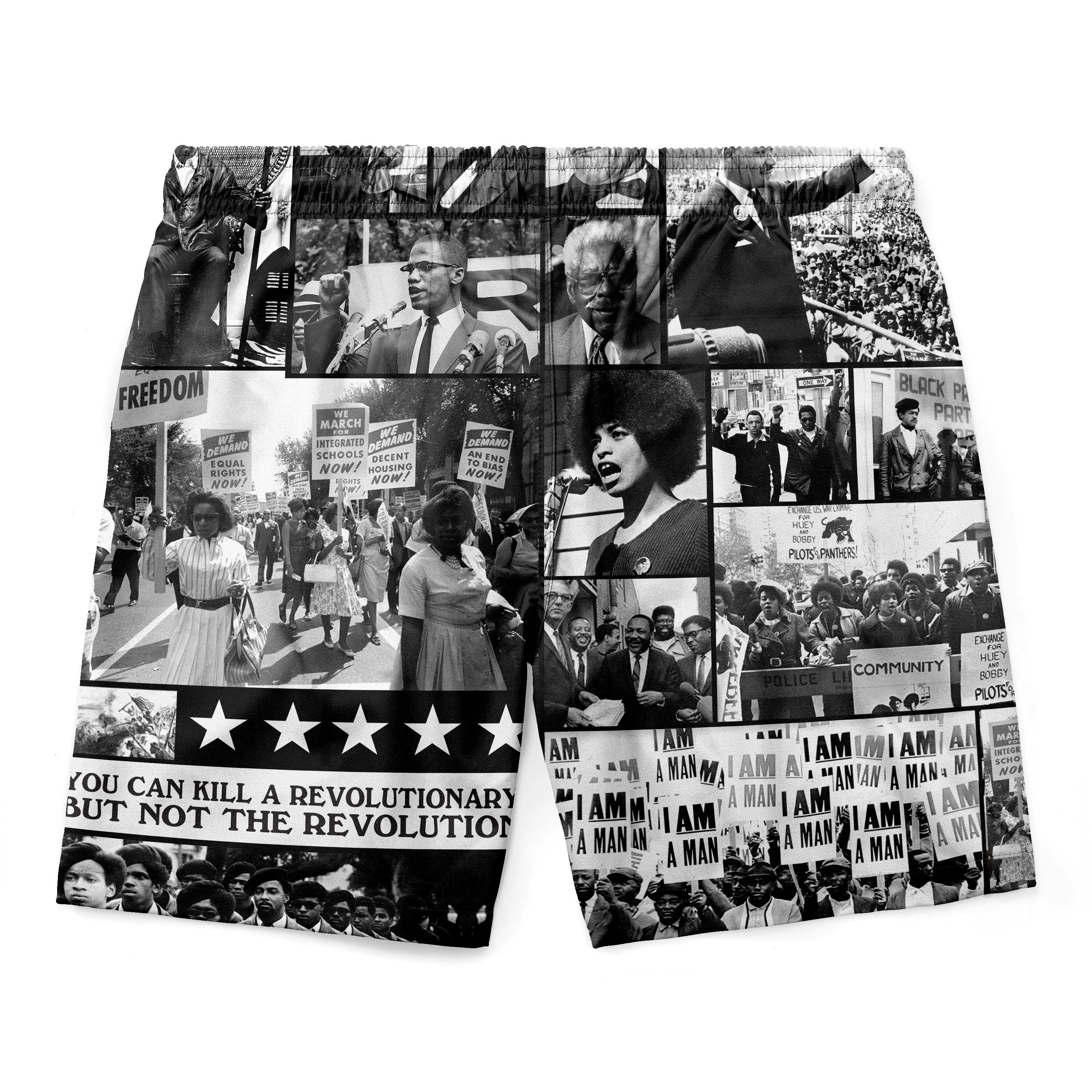 Black Power Image Shorts