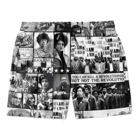 Black Power Image Shorts