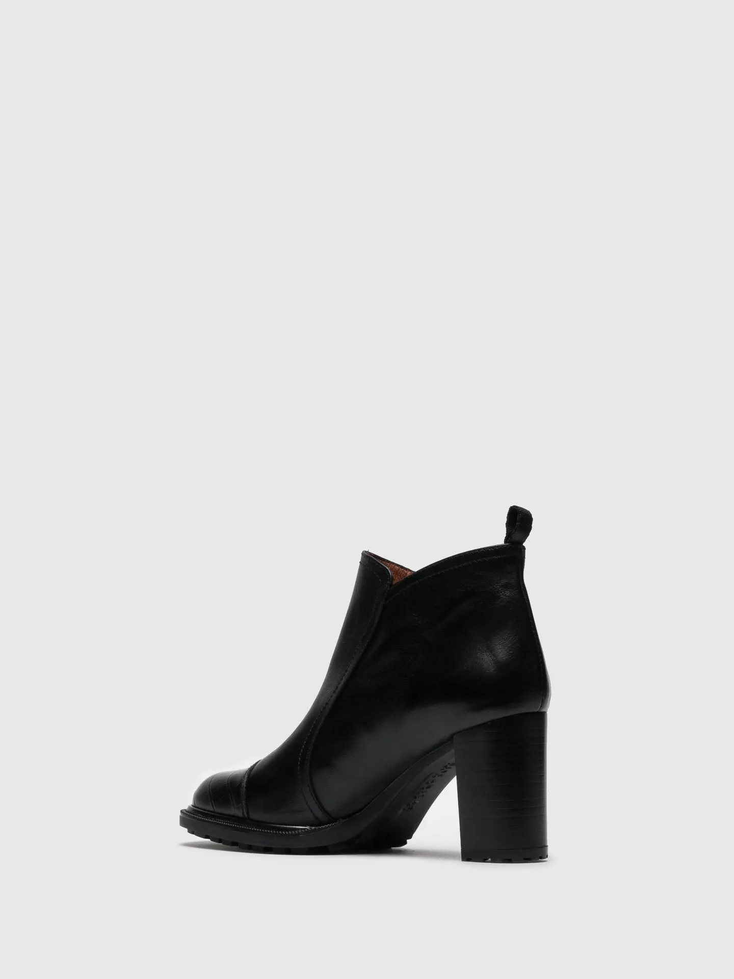 Black Zip up Ankle Boots