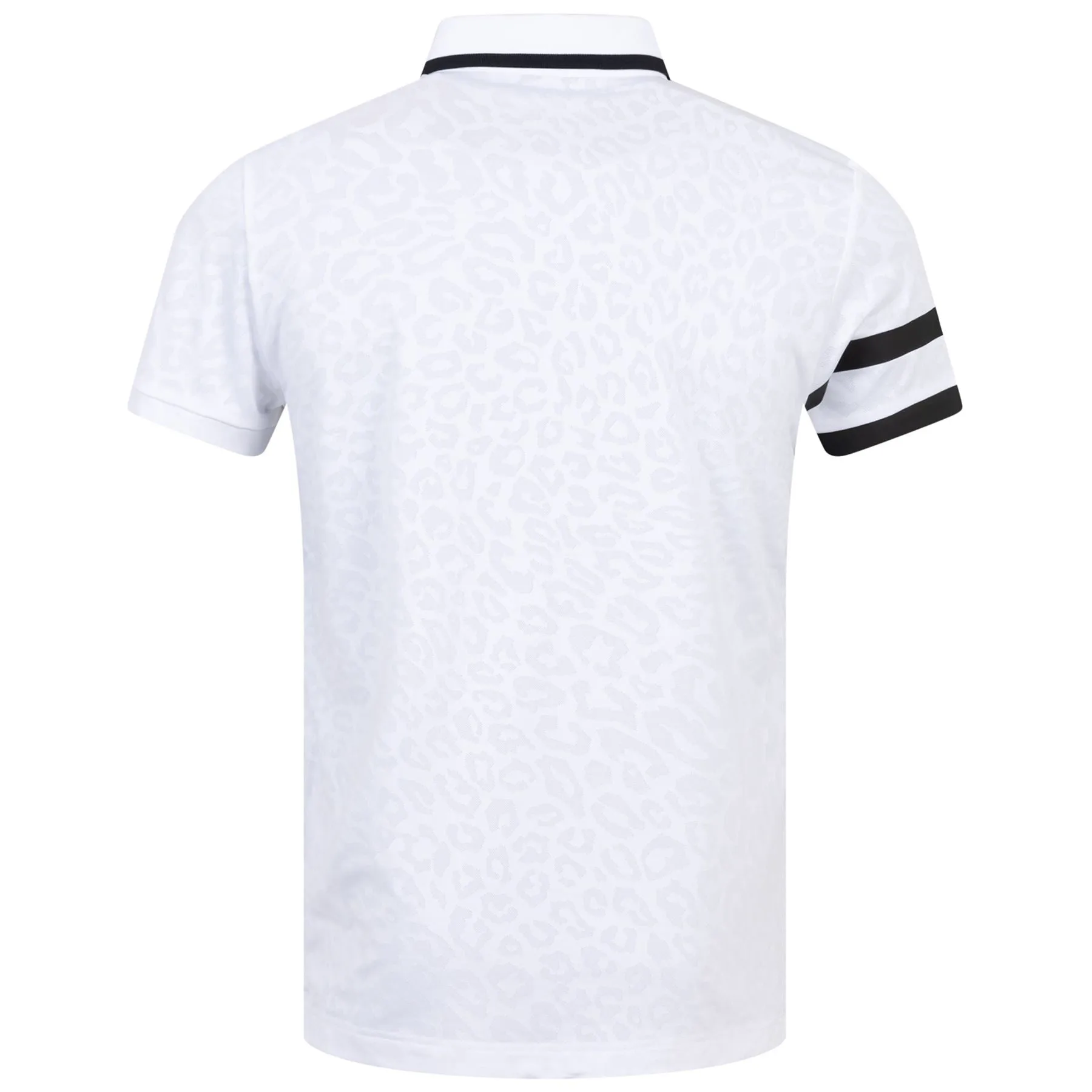 Boswell Regular Jacquard Polo White - W23