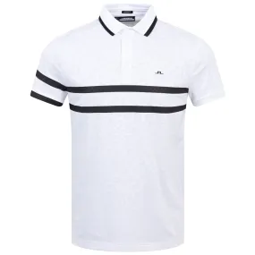 Boswell Regular Jacquard Polo White - W23