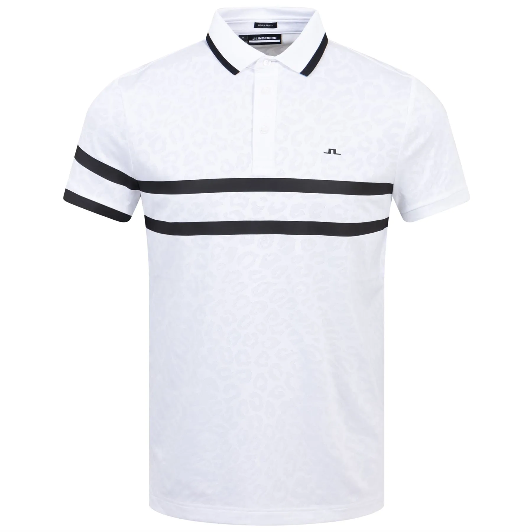 Boswell Regular Jacquard Polo White - W23