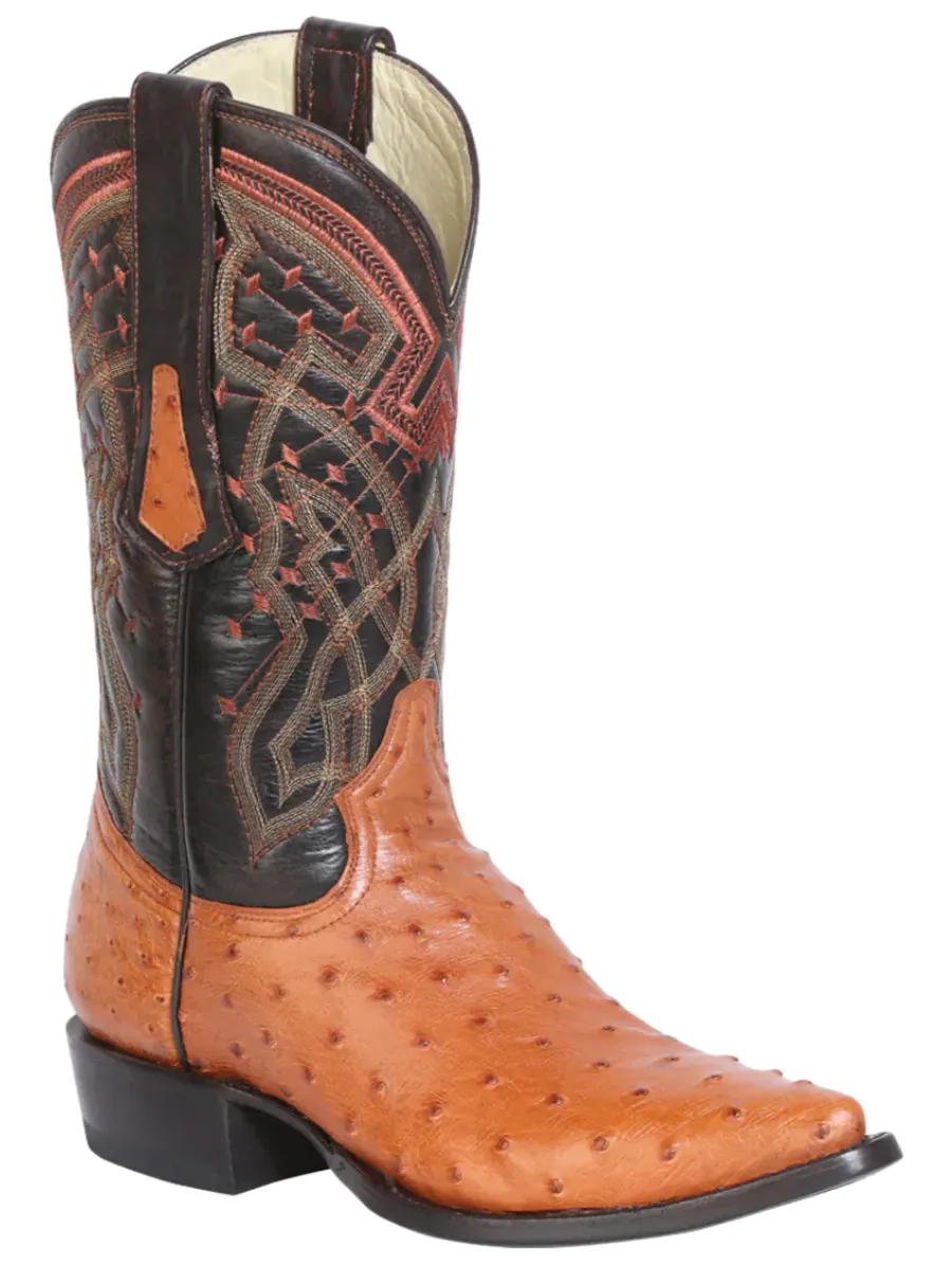 Botas Vaqueras Exoticas de Avestruz Original para Hombre 'Centenario' - ID: 124467