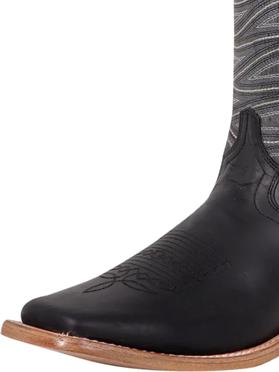 Botas Vaqueras Rodeo Clasicas de Piel Genuina para Hombre 'El General' - ID: 42994