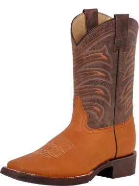 Botas Vaqueras Rodeo Clasicas de Piel Genuina para Hombre 'El General' - ID: 42999