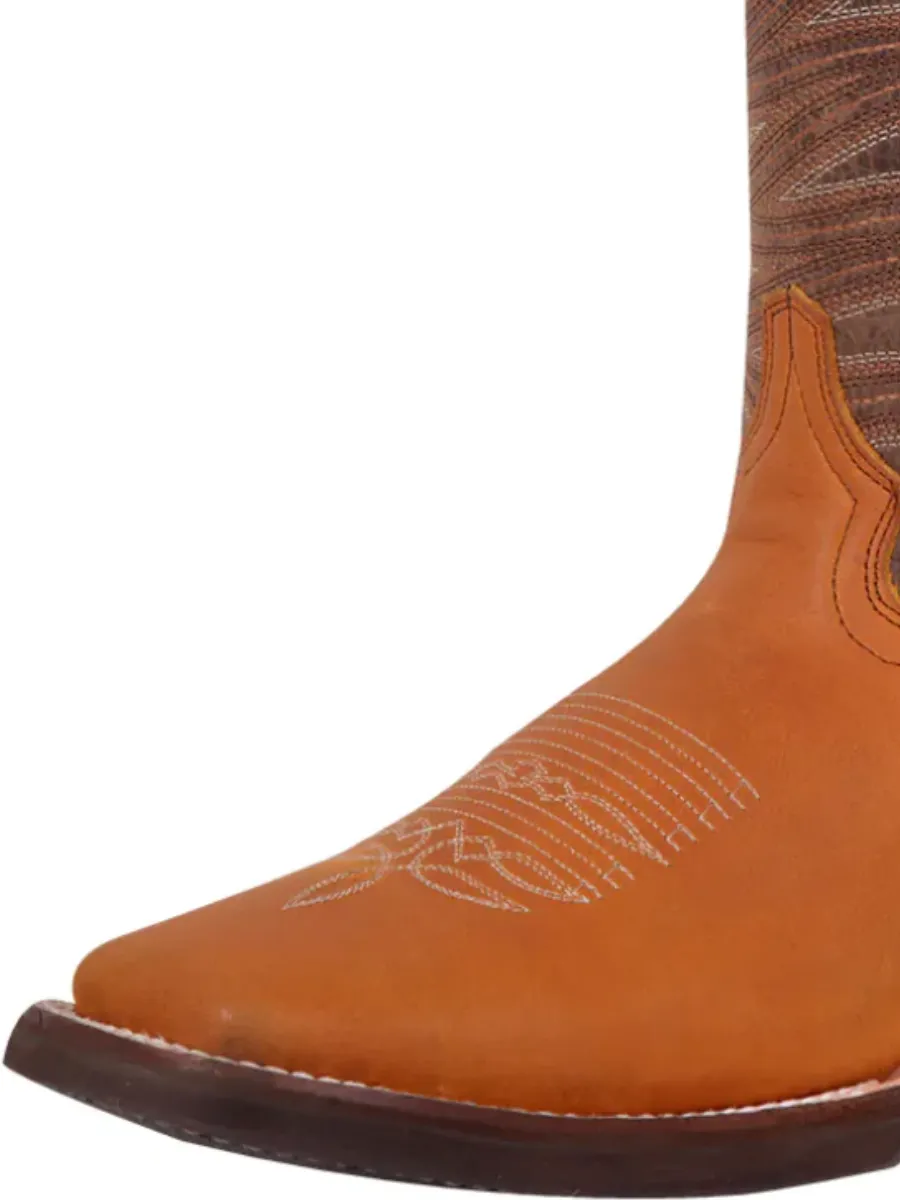 Botas Vaqueras Rodeo Clasicas de Piel Genuina para Hombre 'El General' - ID: 42999