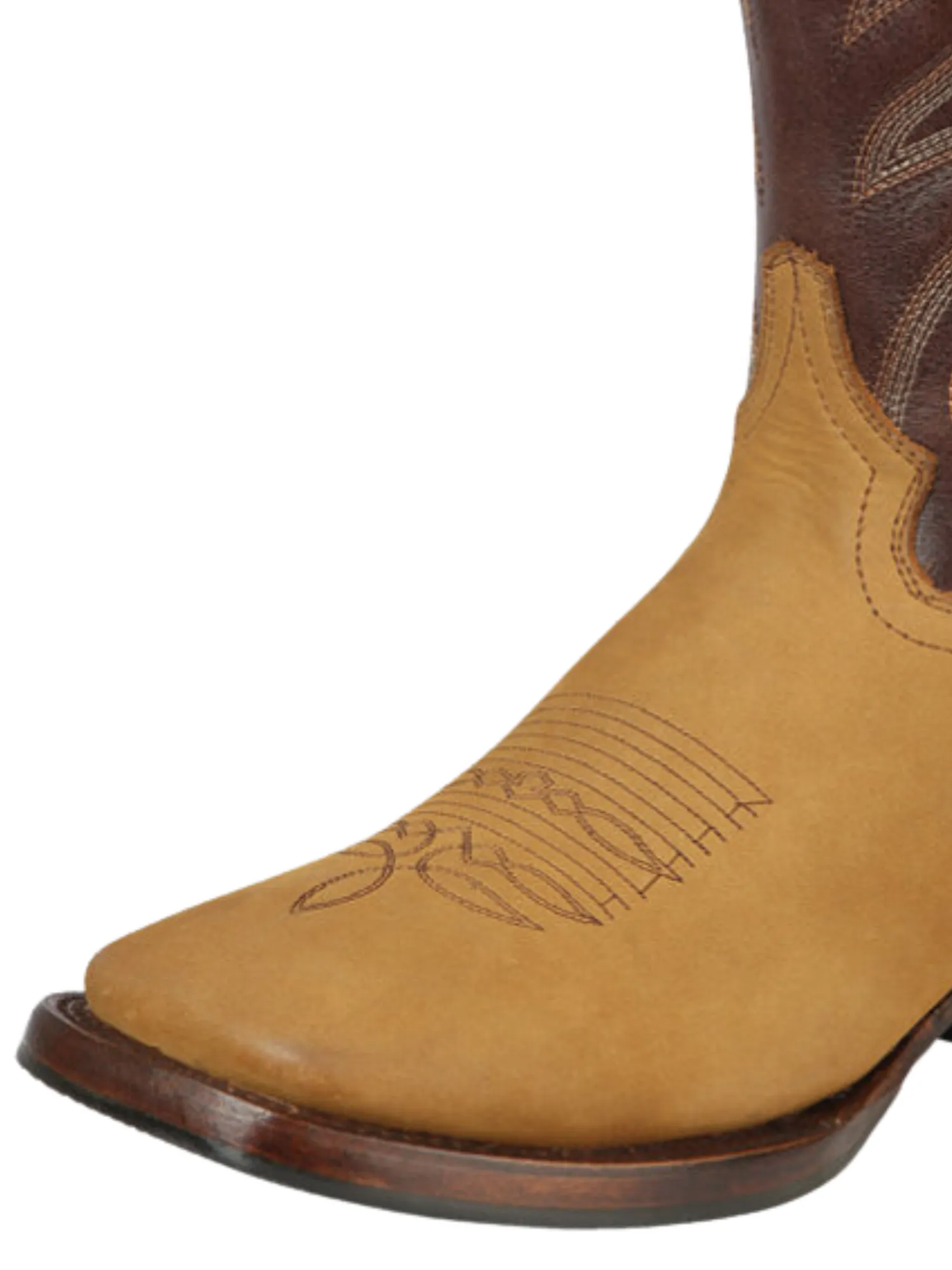 Botas Vaqueras Rodeo Clasicas de Piel Nobuck para Hombre 'Montero' - ID: 51443