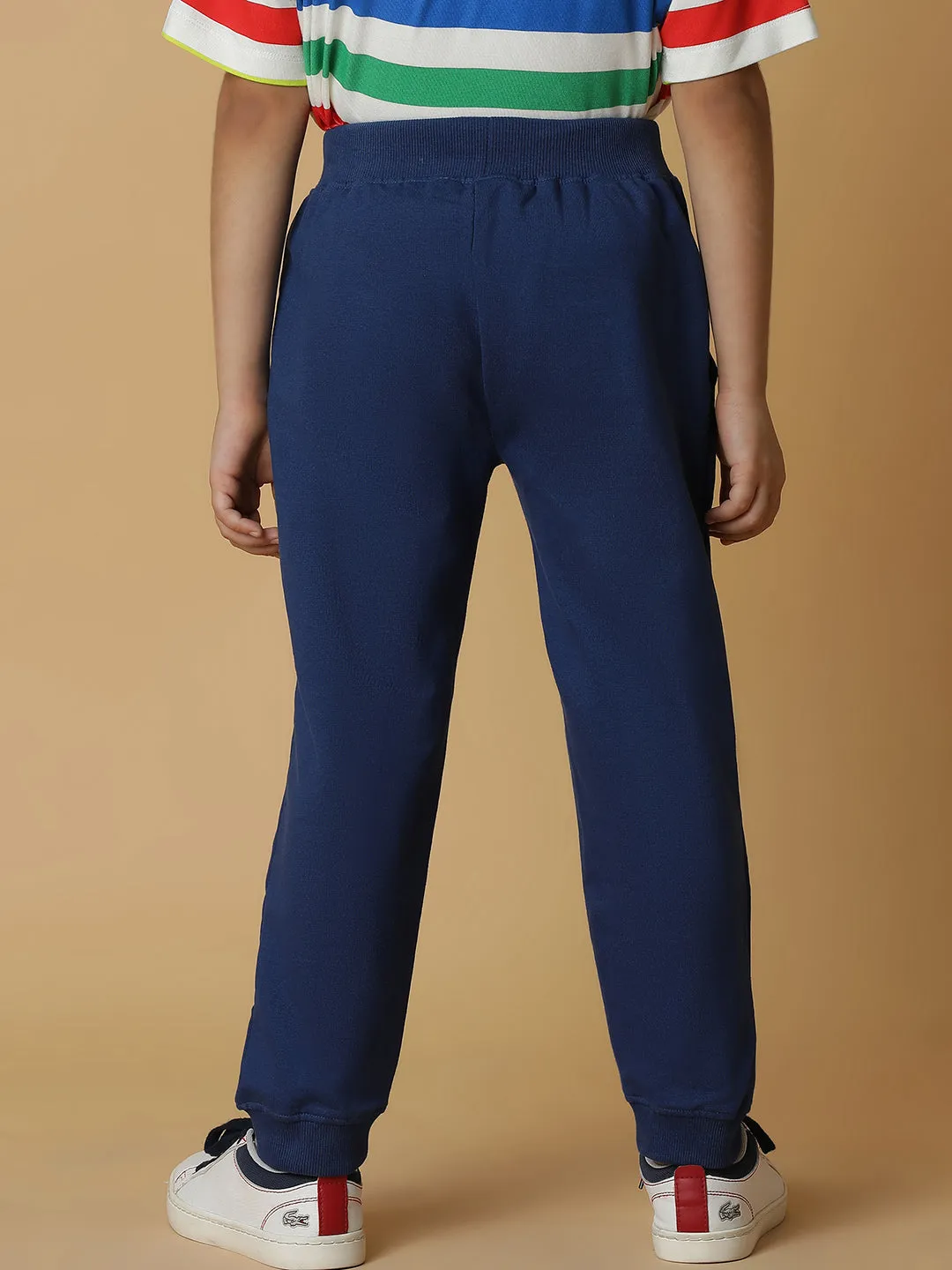 Boys Blue Cotton Joggers