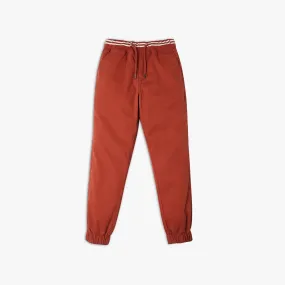 Boy's Regular Fit Solid Mid Rise Joggers