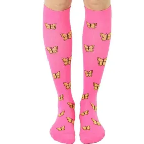 Butterfly Compression Knee High Socks