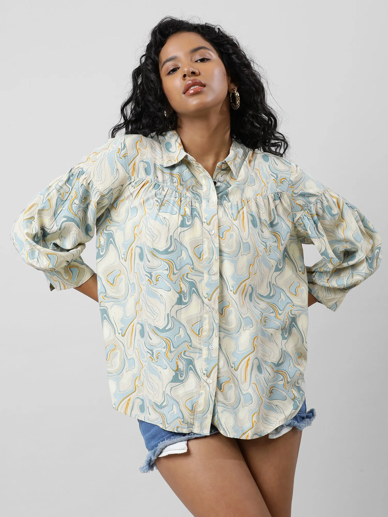 Buttoned Up Printed Shirt