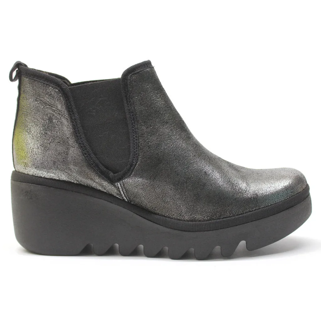 Byne349Fly Leather Women's Chelsea Ankle Boots