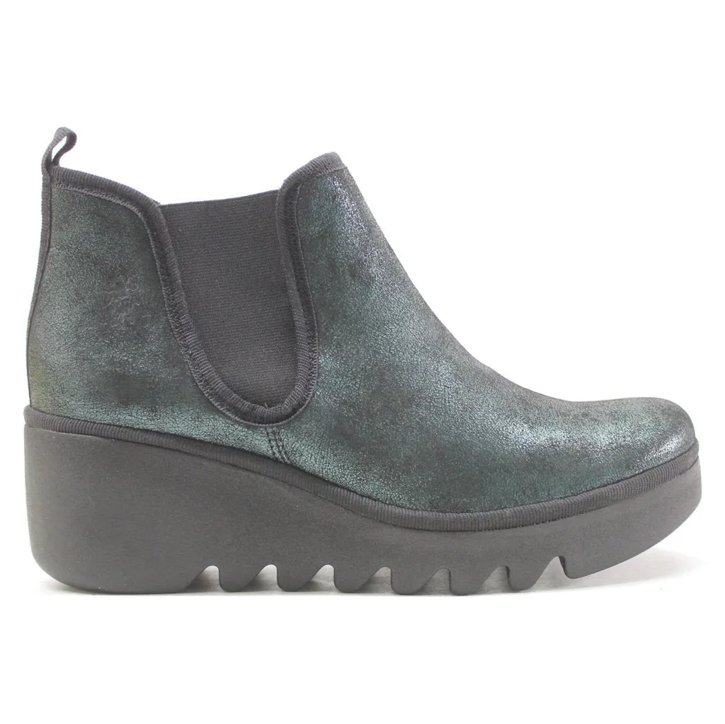 Byne349Fly Leather Women's Chelsea Ankle Boots