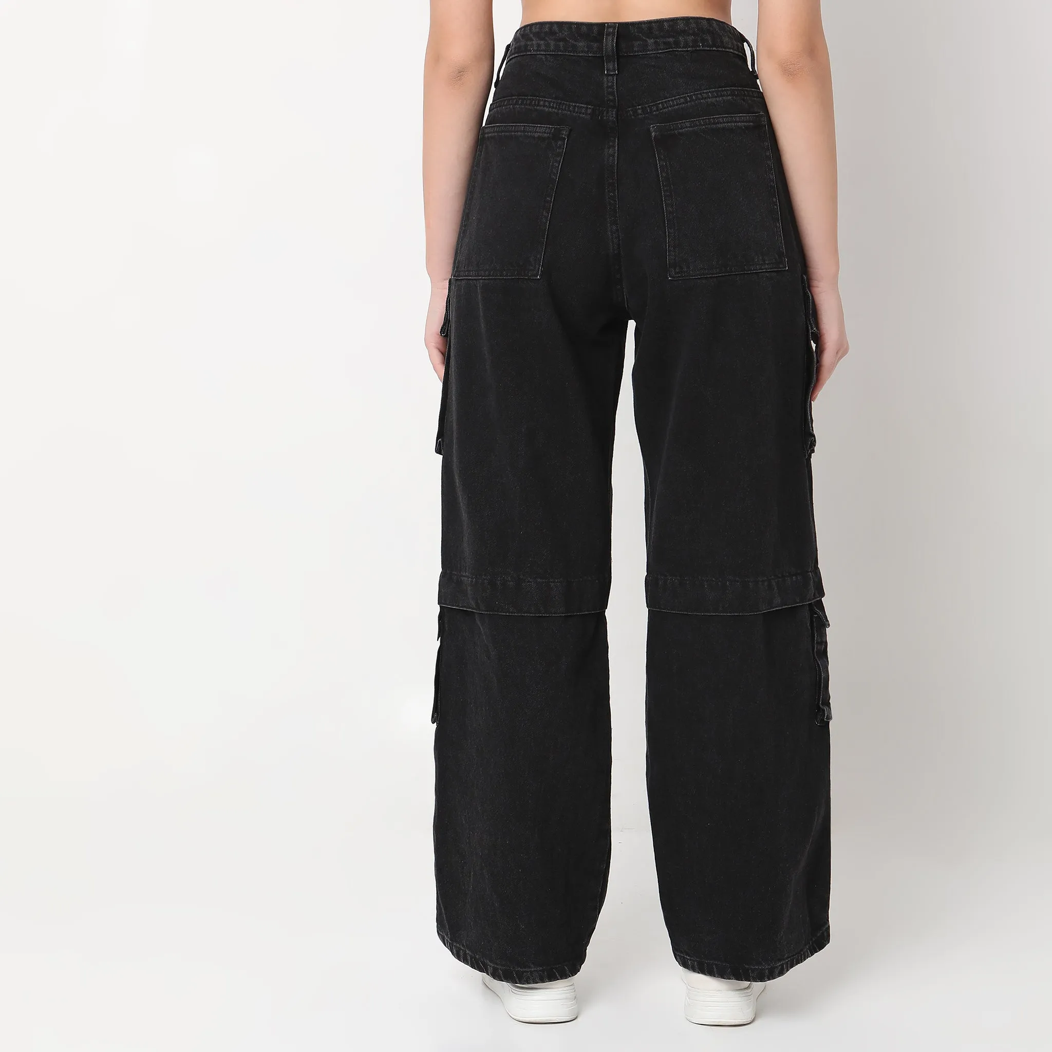 Cargo Fit High Rise Jeans