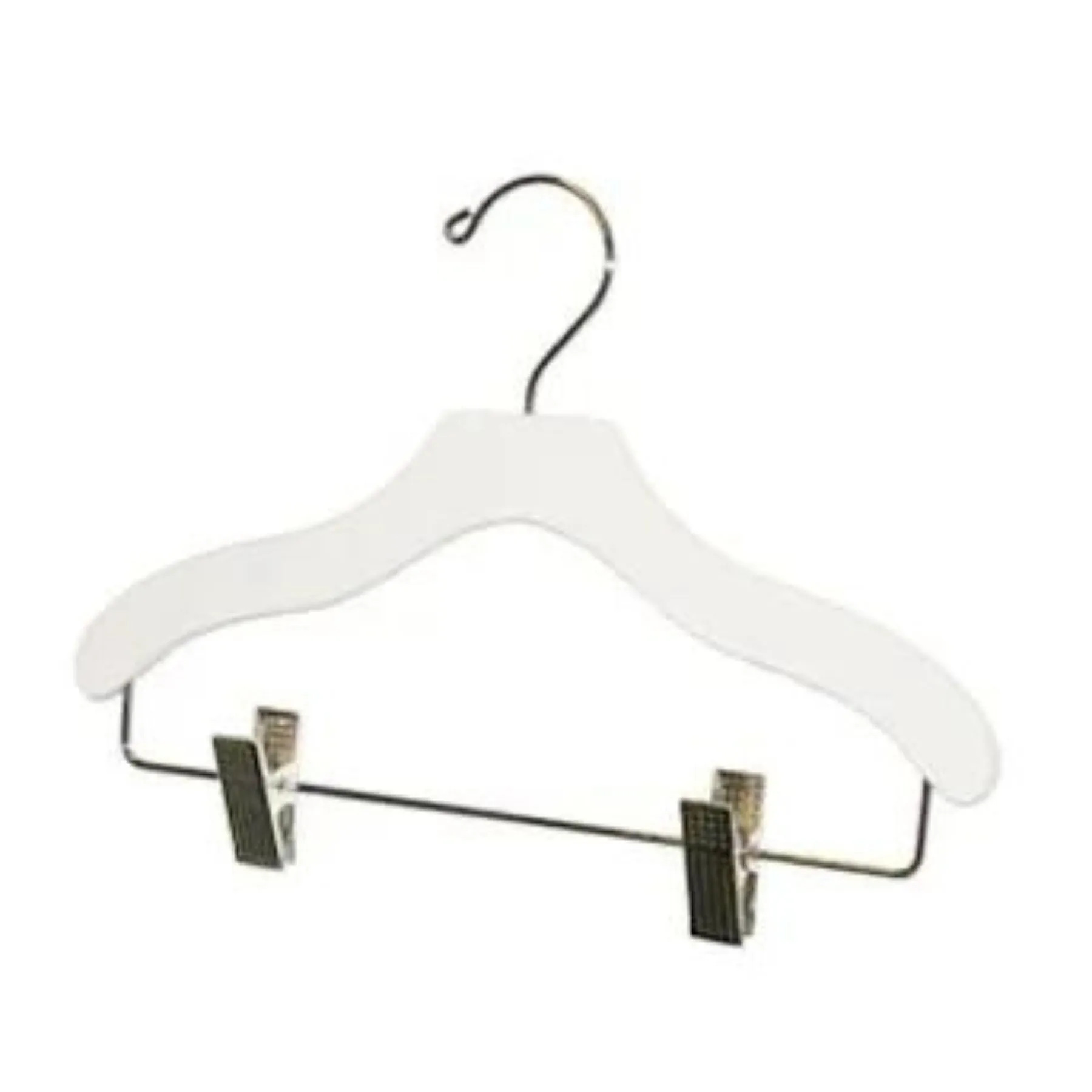 Children's Wooden Top Hanger with Pant Clips, 5 pack