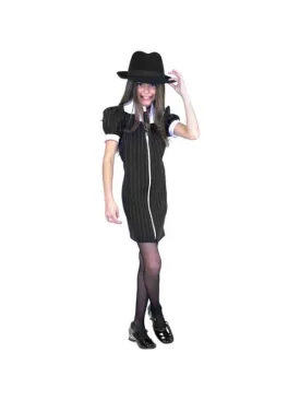 Child's Zip-Up Gangster Dress Costume