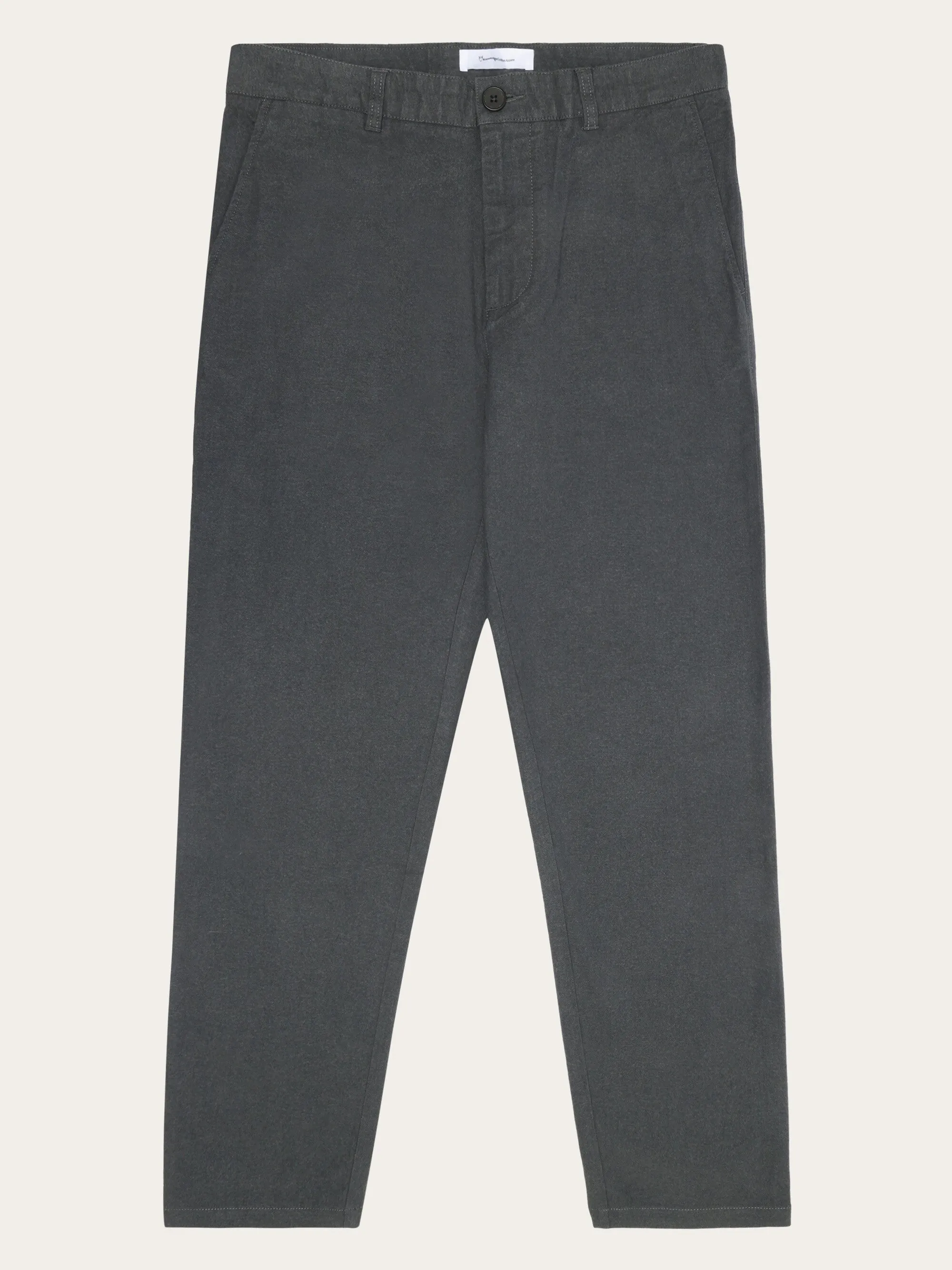 CHUCK regular flannel chino pants - Gray Pinstripe