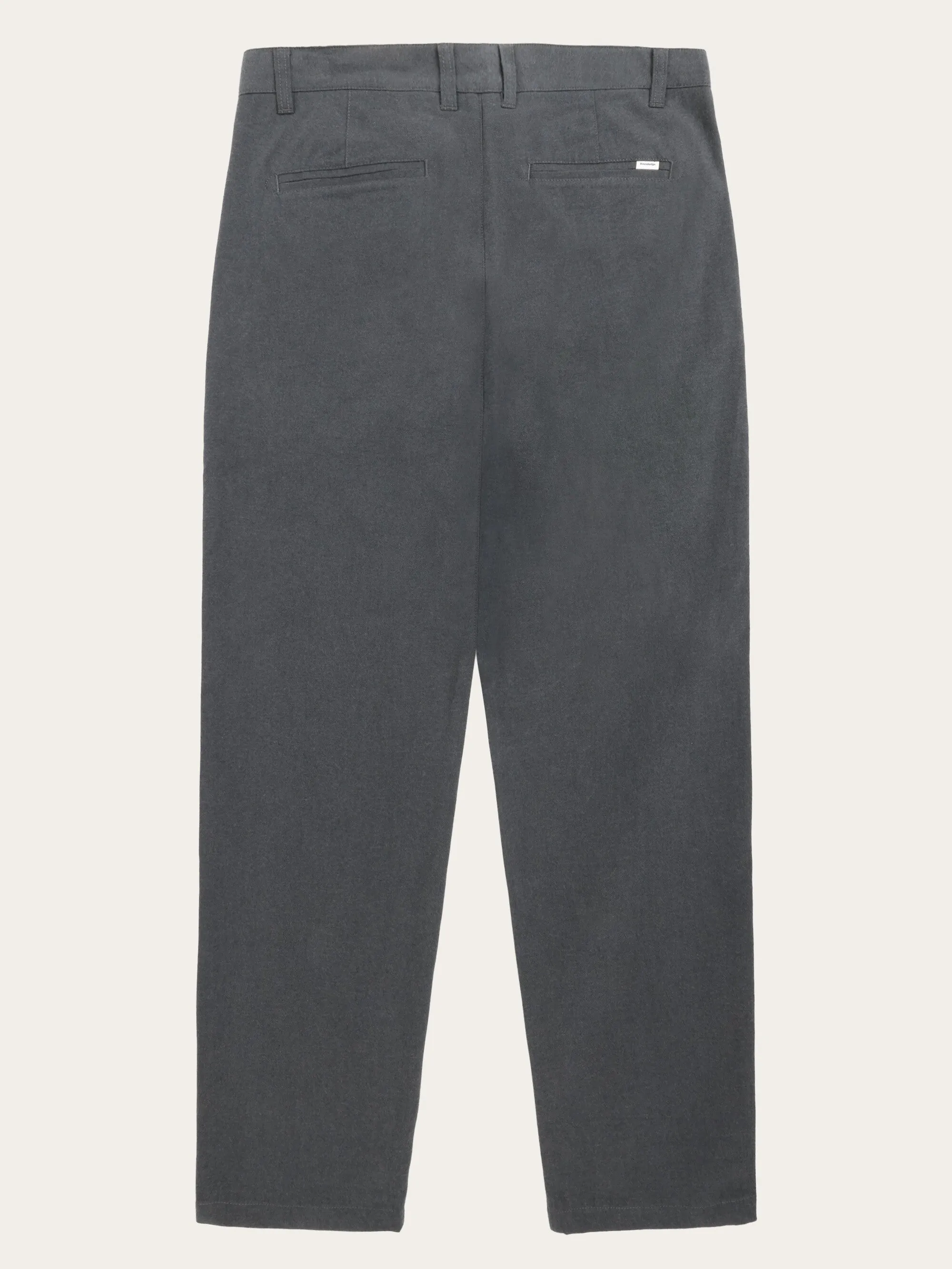 CHUCK regular flannel chino pants - Gray Pinstripe