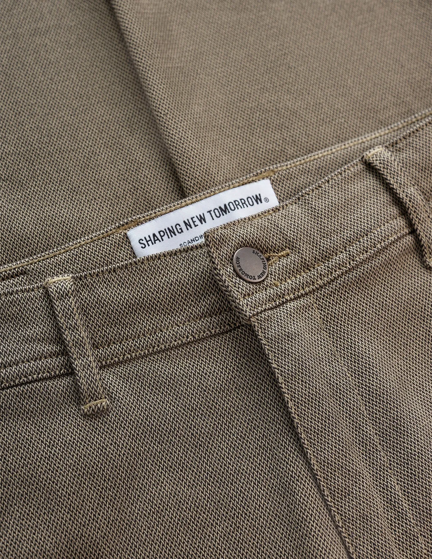 Classic Pants Slim Wooden Beige