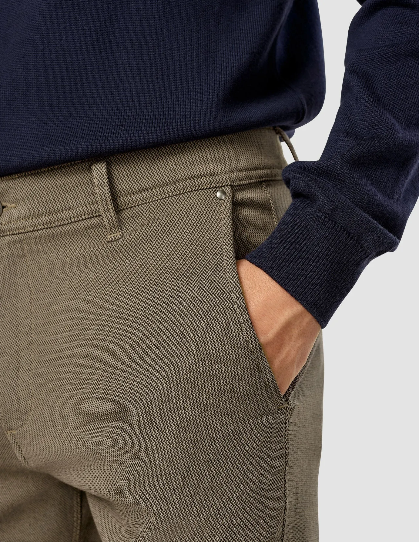 Classic Pants Slim Wooden Beige